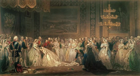 Un Salon au Palais de St. James sous le règne de la Reine Victoria, gravé par P. Stacpoole, publié par William Lucas et Co., 1864